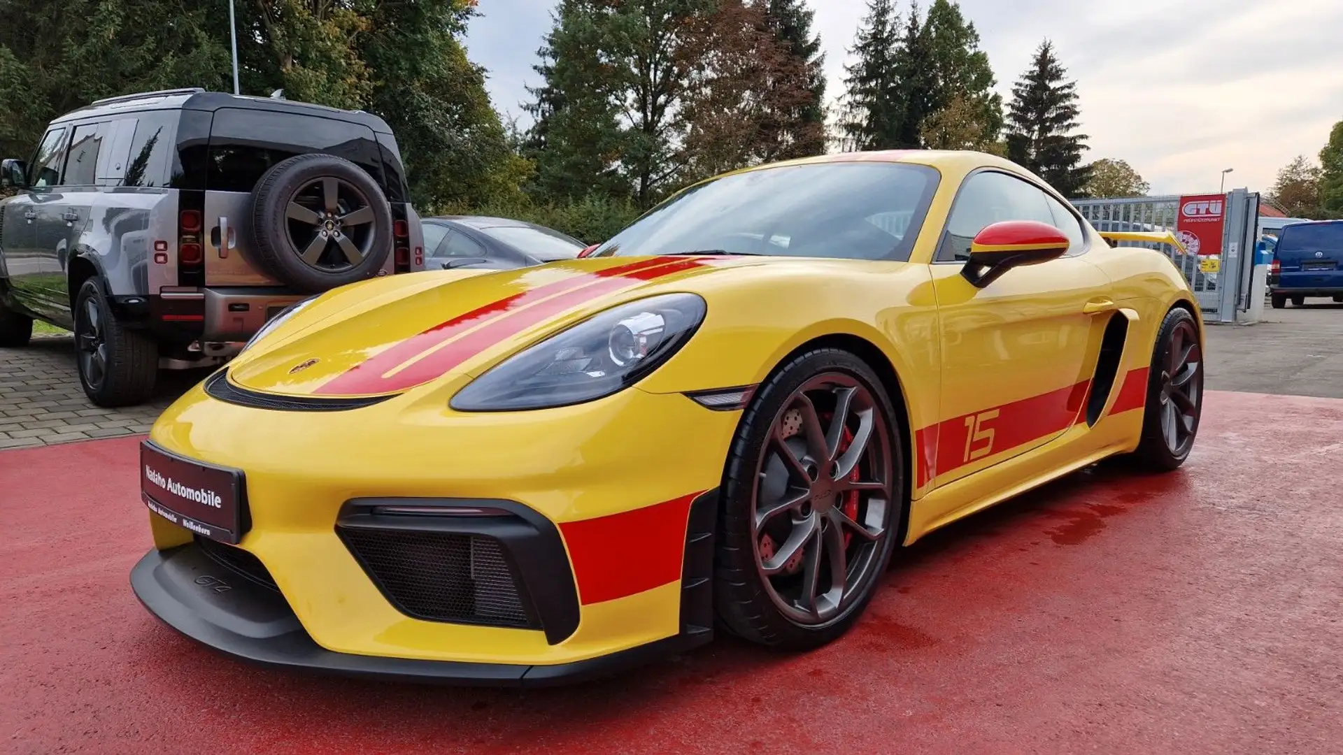 Porsche Cayman GT4 4.0 Xen/Alcantara/KLAPPENAUSPUFF Jaune - 2