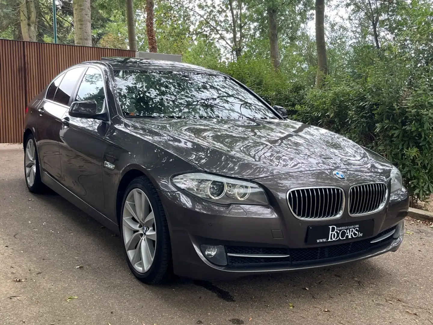BMW 520 d Xenon-Schuifdak-Navi Prof-Leer-BT-Pdc-18" Marrón - 1