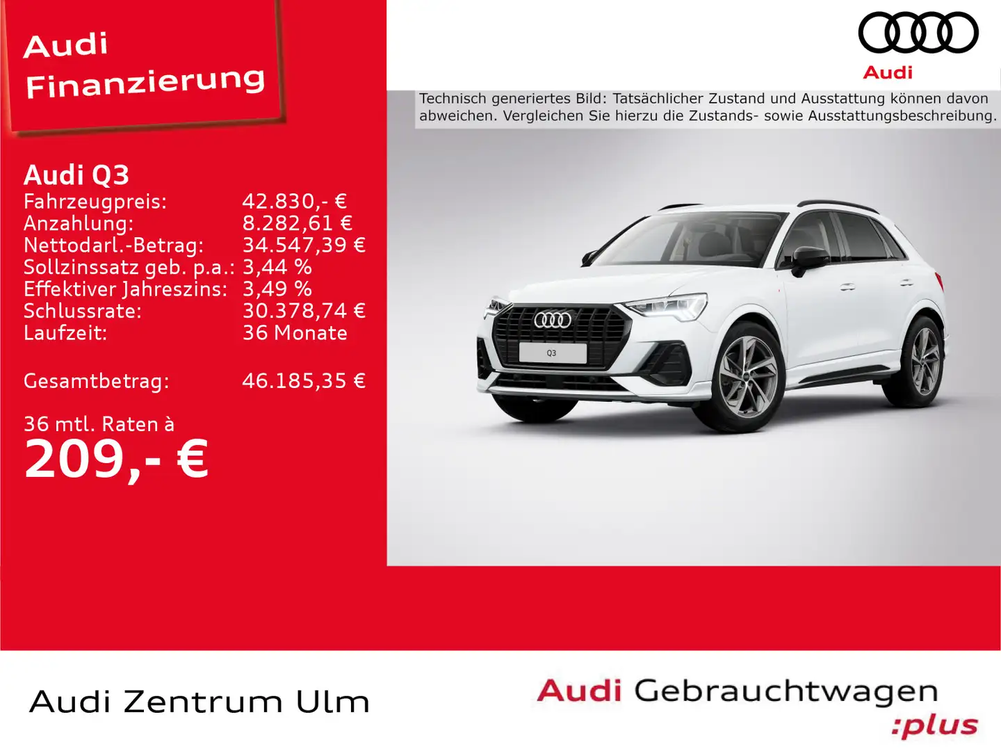 Audi Q3 S-Line 35 TFSI 19AHK LED NAVI KEYLESS 5J.GAR. Weiß - 1