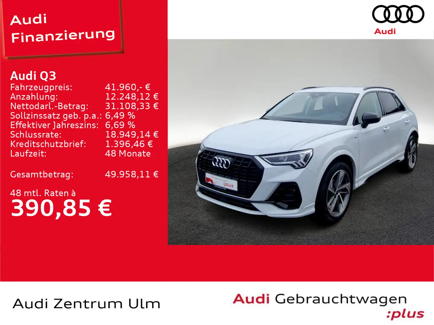 Audi Q3 S-Line 35 TFSI 19 AHK LED NAVI KEYLESS 5J.GAR Weiß - 1