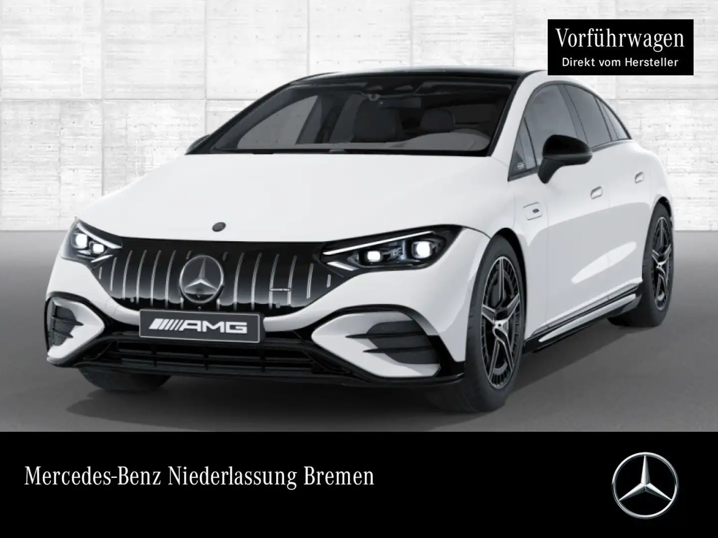 Mercedes-Benz EQE 53 AMG 4M Fahrass Pano Burmester Distr. HUD Bílá - 1