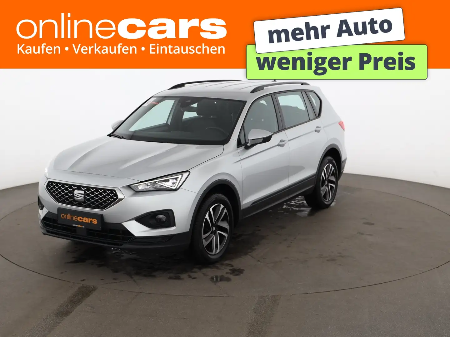 SEAT Tarraco 2.0 TDI Style Aut 7-SITZER LED AHK RADAR Silber - 1