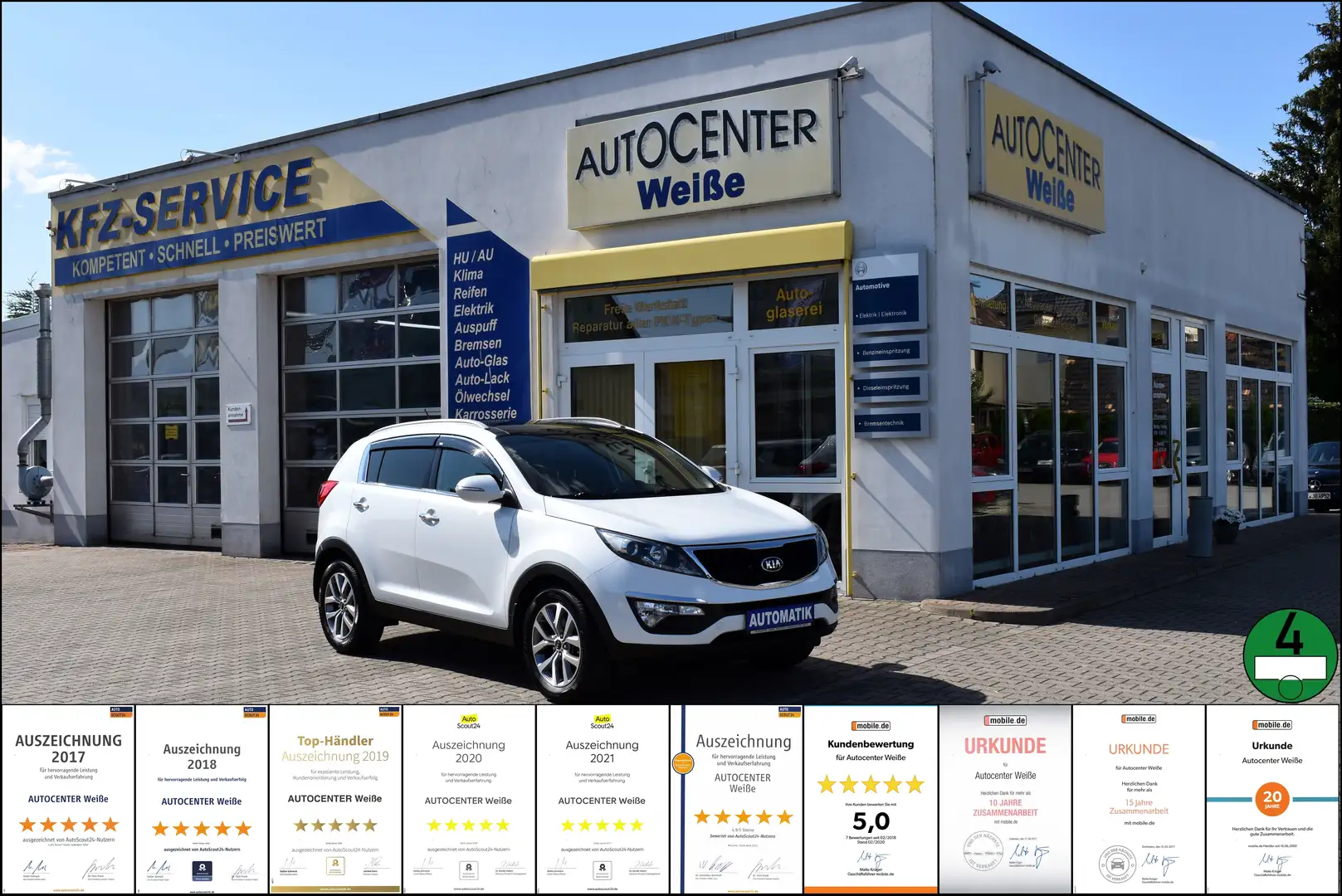 Kia Sportage Dream Team 2WD TÜV-Neu Garantie Blanc - 1