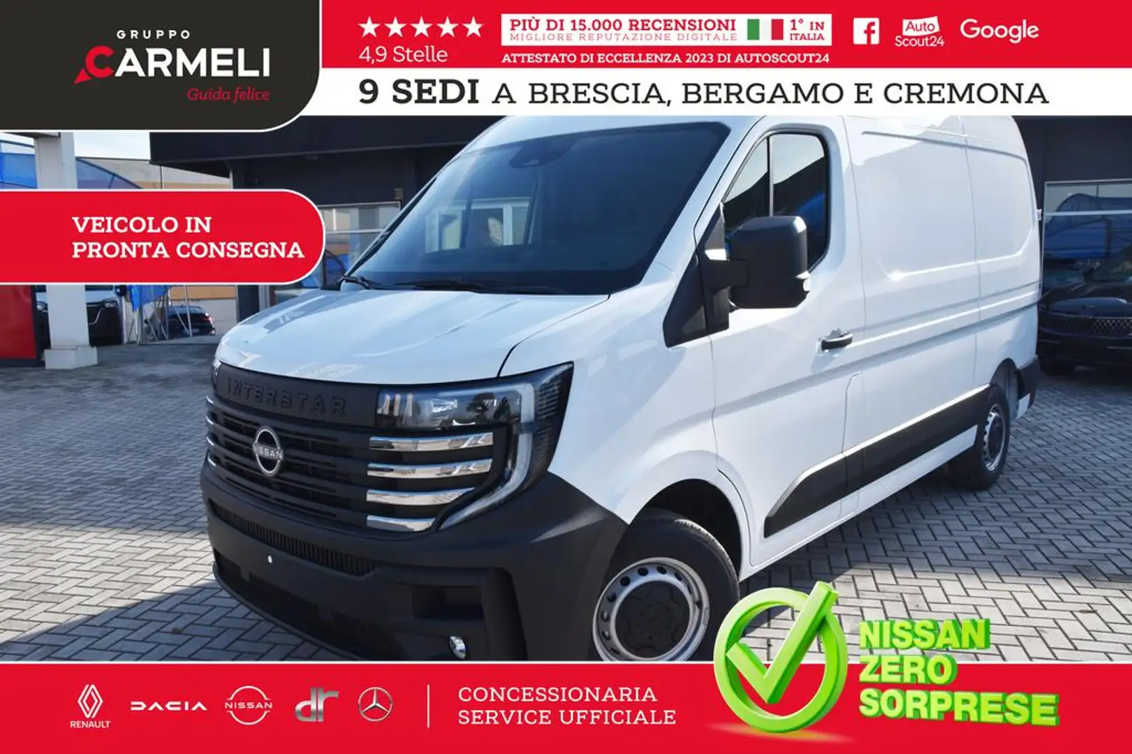 Nissan Interstar fwd 35 2.0 dci 130cv L2H2 N Connecta - AUTOCARRO Bianco - 1