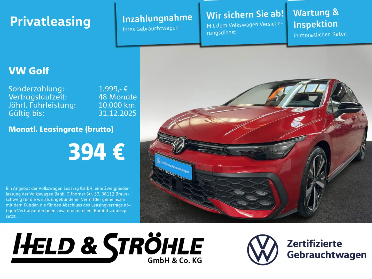 Volkswagen Golf GTE 8 GTE 1.5 eHybrid DSG NEUPREIS 59915 EUR Rojo - 1