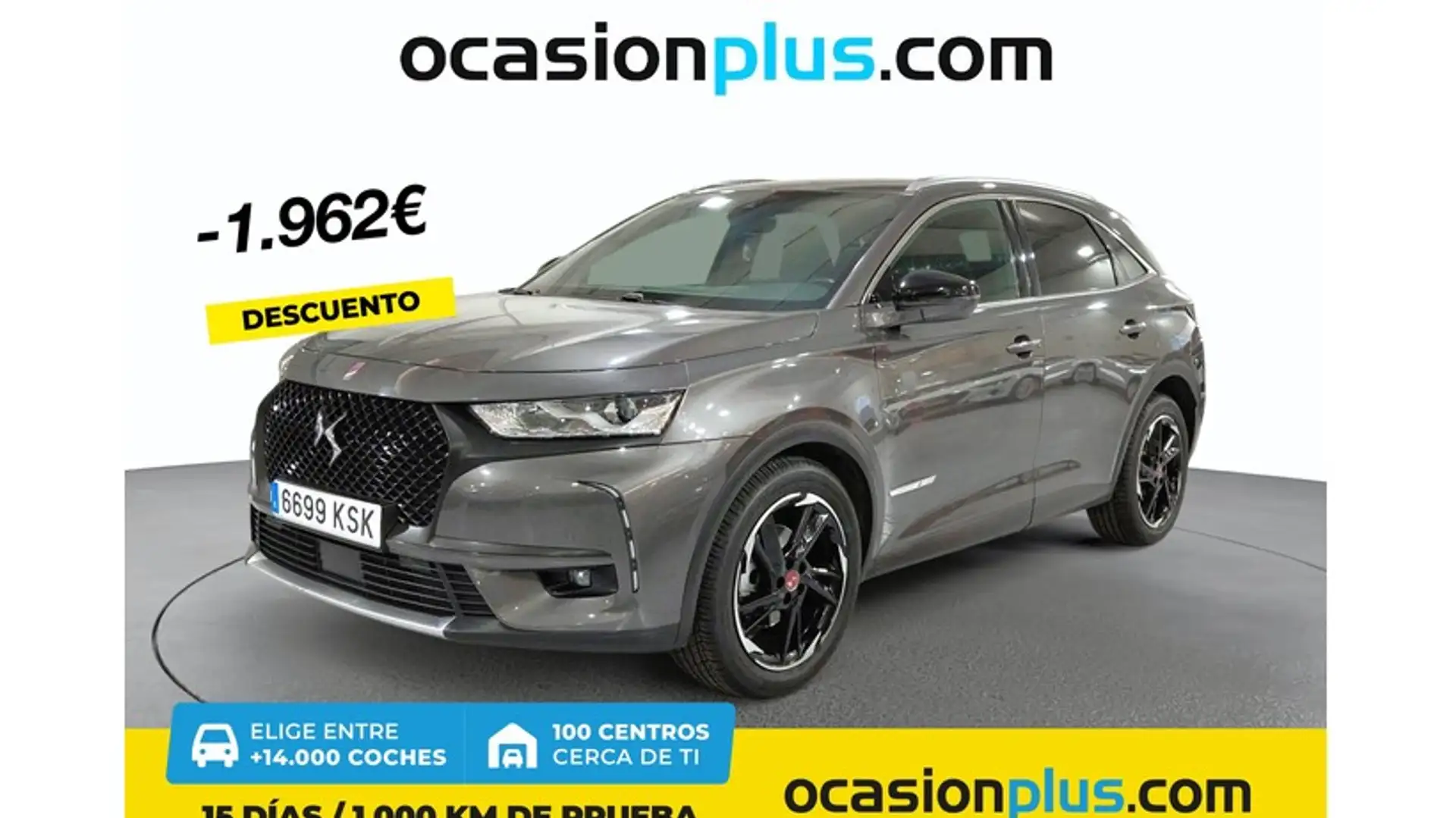 DS Automobiles DS 7 Crossback 2.0BlueHDi Performance Line Aut. Gris - 1