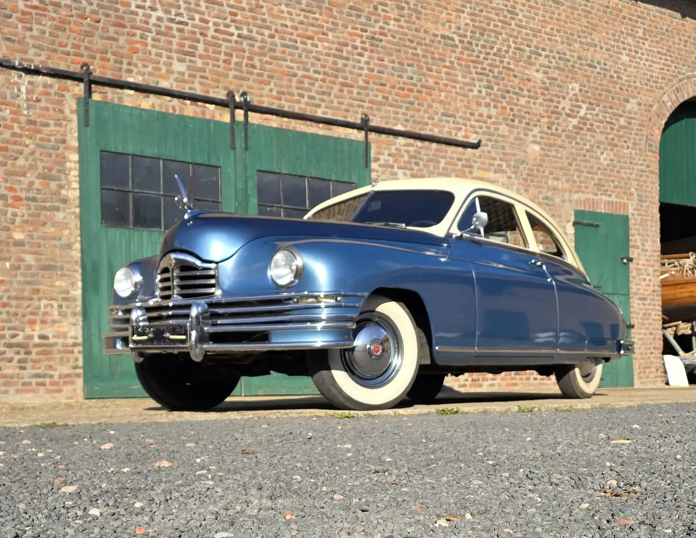 Oldtimer Packard Packard DeLuxe Eight Club Sedan Hot Rod Coupé Blau - 1