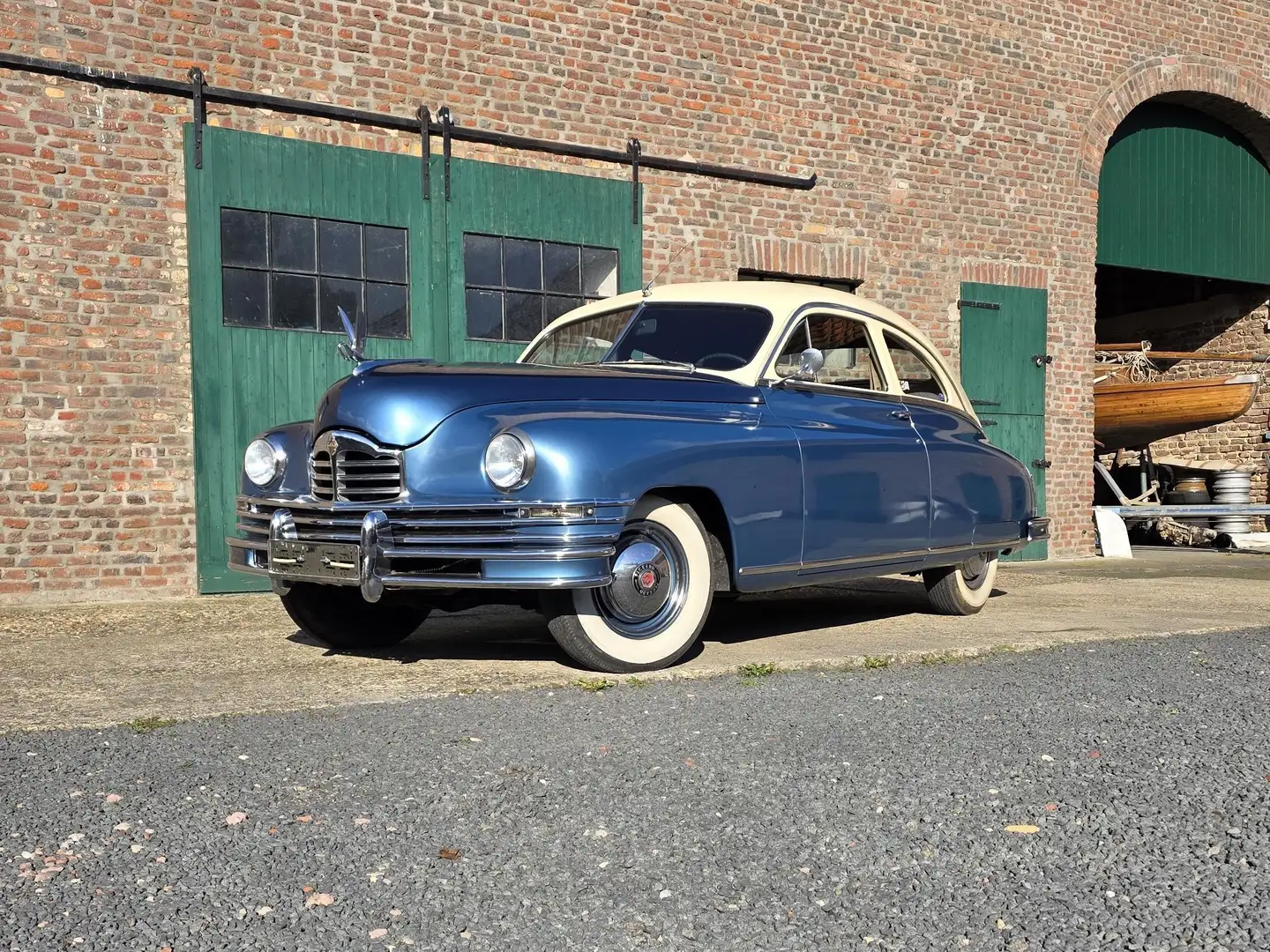 Oldtimer Packard Packard DeLuxe Eight Club Sedan Hot Rod Coupé Blau - 2