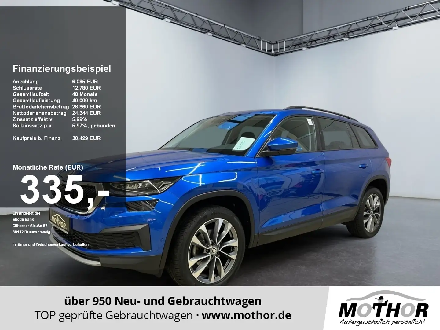 Skoda Kodiaq Tour 1.5 TSI 4xSitzheizung Rückfahrkamera Blau - 1