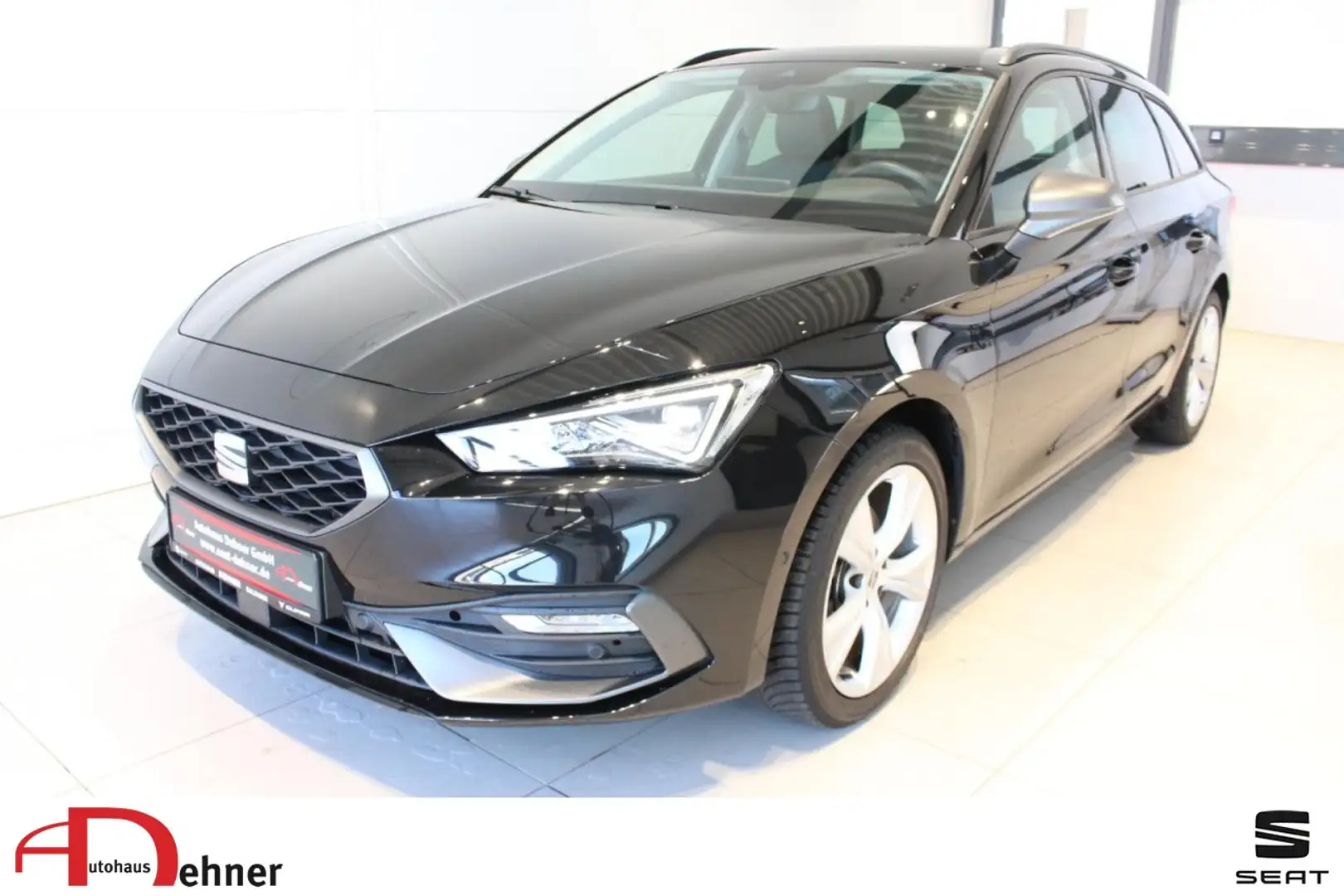 SEAT Leon Sportstourer FR 1.5 eTSI DSG AHK/PANO/KAMER Klima Schwarz - 1