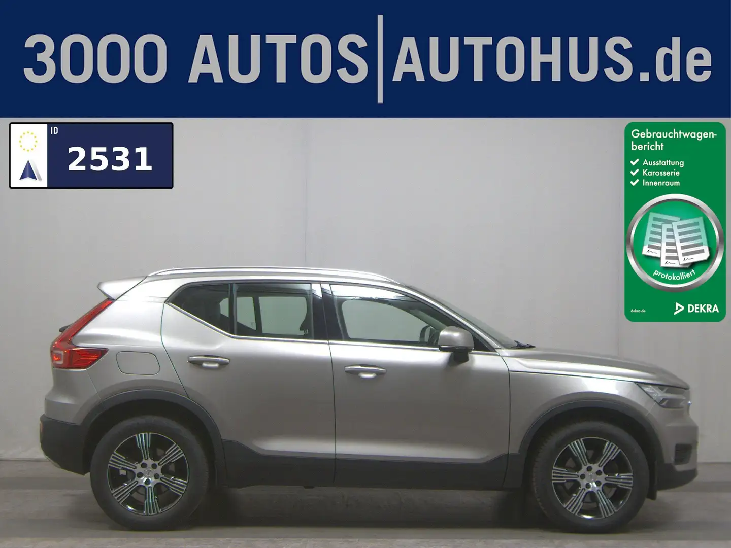Volvo XC40 D4 AWD Inscription Memory Panorama H-K Ahk Gris - 1