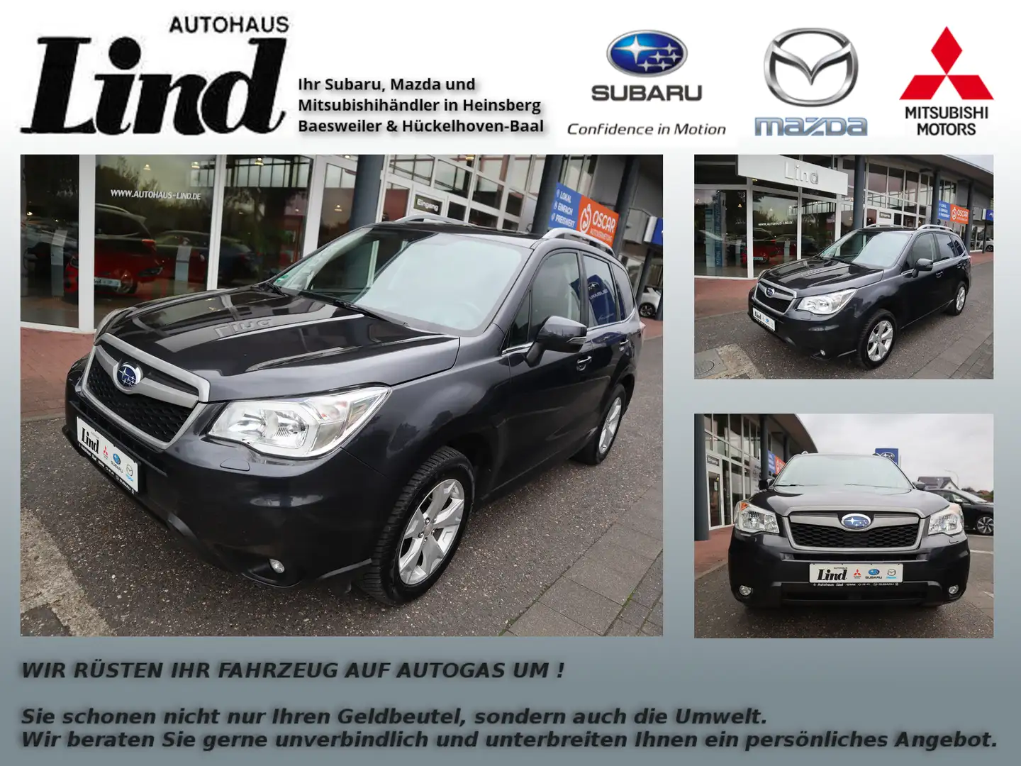 Subaru Forester Exclusive AHK, WEBASTO, UVM... Gris - 1