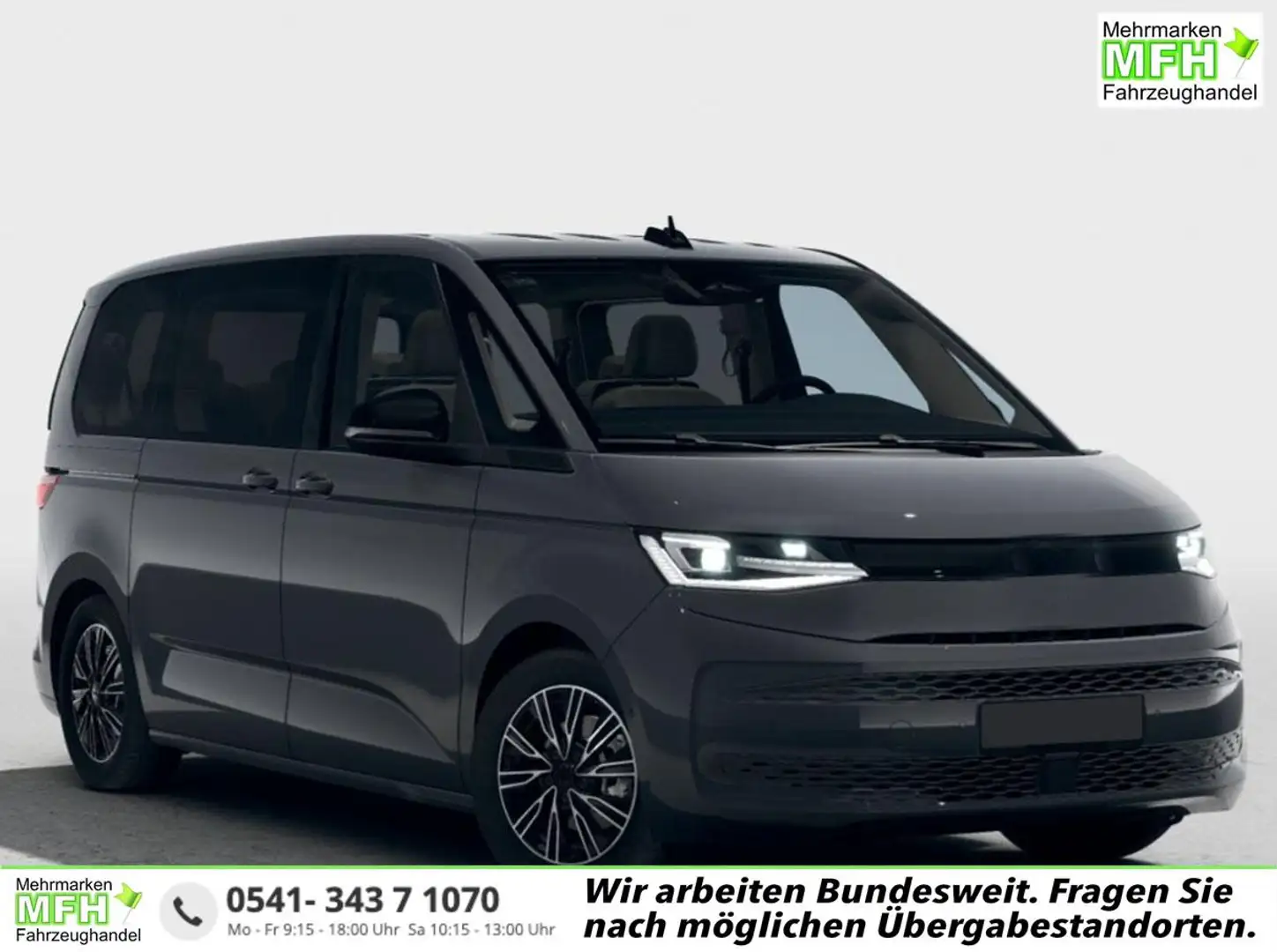 Volkswagen T7 Multivan Business 2.0 TDI, DSG AHK*7 Sitz*NAVI*Android A... Grau - 1