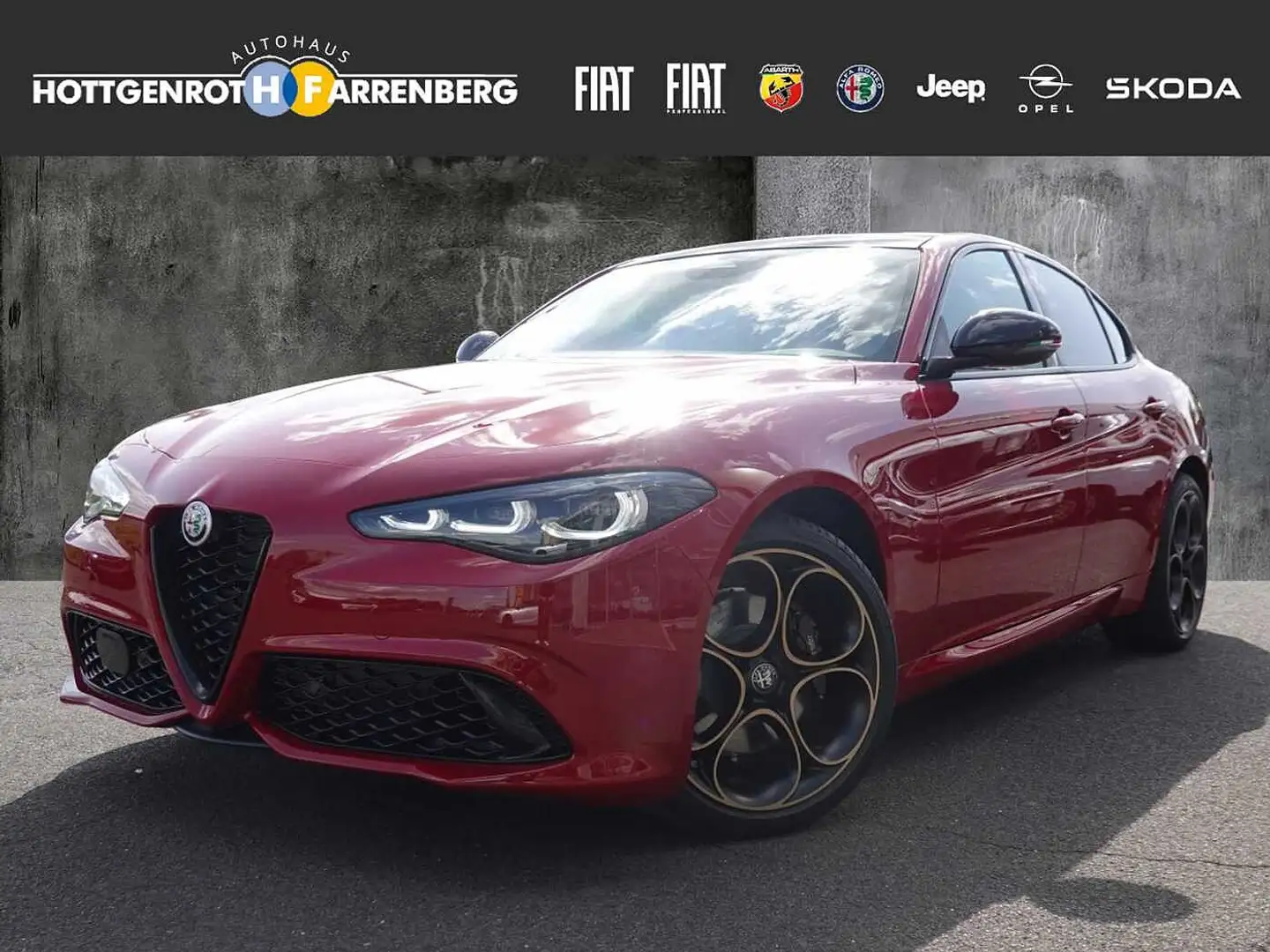 Alfa Romeo Giulia 2.0 Turbo 16V AT8-Q4 Intensa Rot - 1
