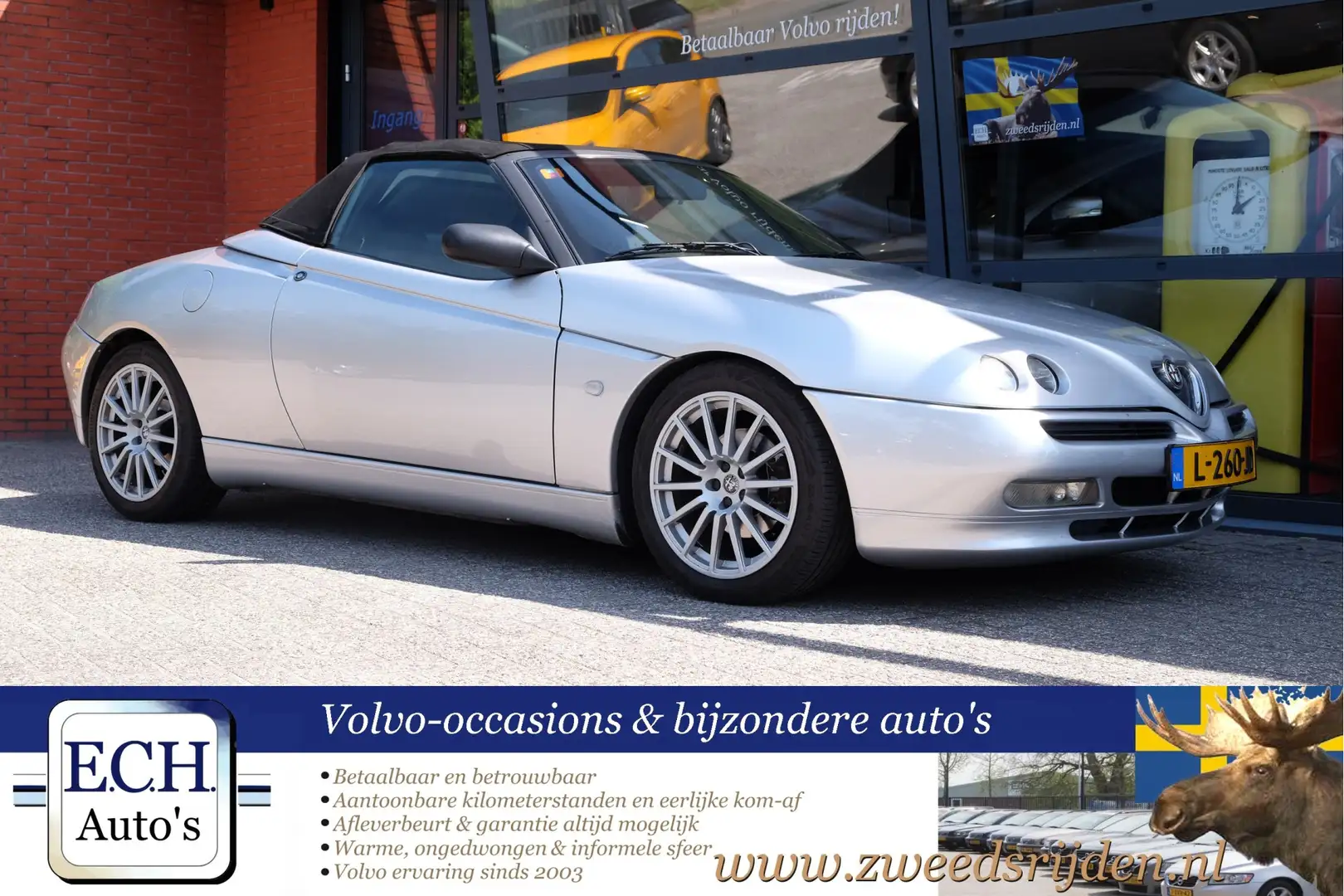 Alfa Romeo Spider 2.0-16V T.Spark,leer, 17 inch, Argent - 1