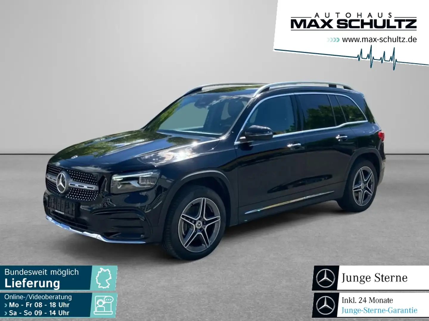 Mercedes-Benz GLB 200 d AMG*AHZV*M-BEAM*K-GO*KAMERA*DAB*DISTR* Schwarz - 1