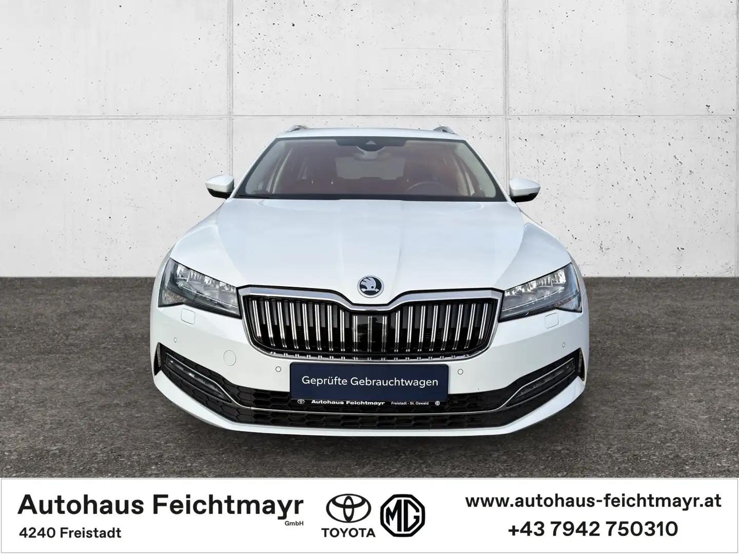 Skoda Superb Kombi 2,0 TDI DSG Style 5t. Weiß - 2
