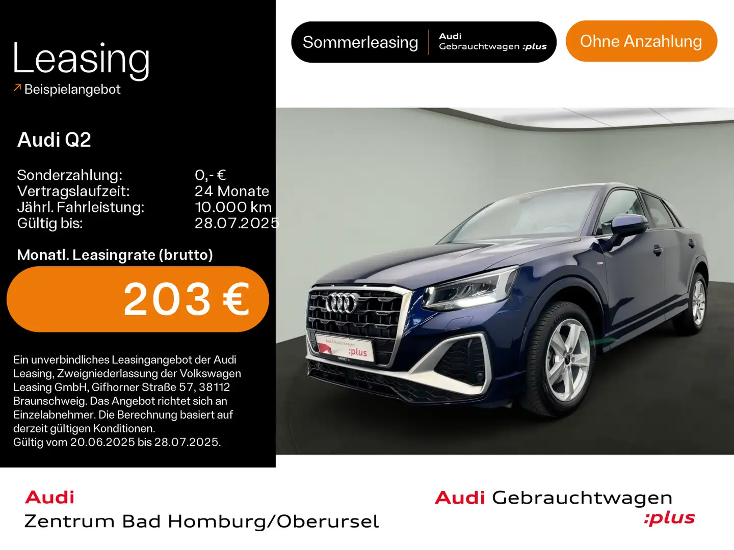 Audi Q2 S line 35 TFSI S line*Navi*LED*Alu*PDC*Virtua Blau - 1