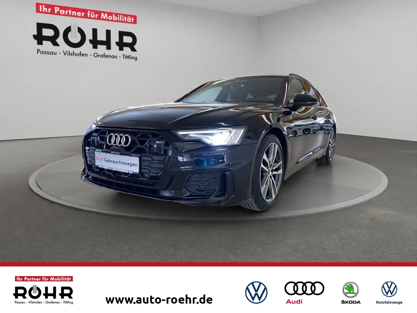 Audi A6 Avant S line 40 TDI S tronic (Garantie 02/2030.Mat Schwarz - 1