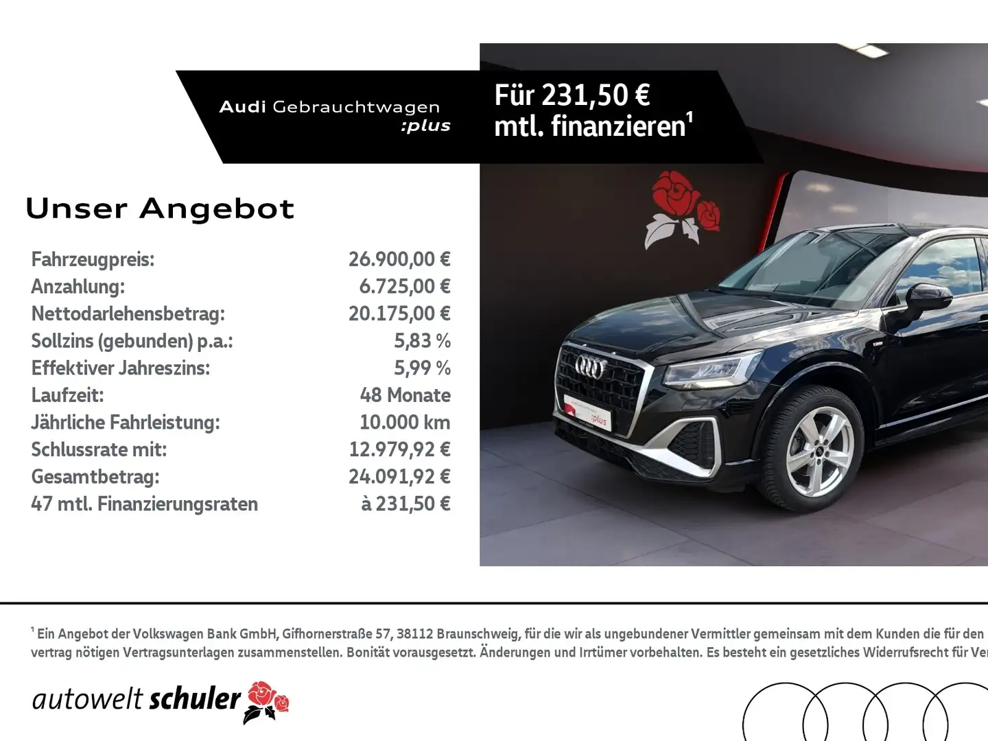 Audi Q2 35 1.5 TFSI S-tronic S-line Navi LED SHZ Schwarz - 1