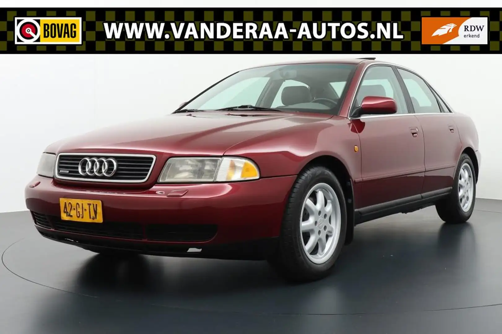 Audi A4 2.8 5V Quattro V6 .AMBITION Automaat Youngtimer!! Rojo - 1