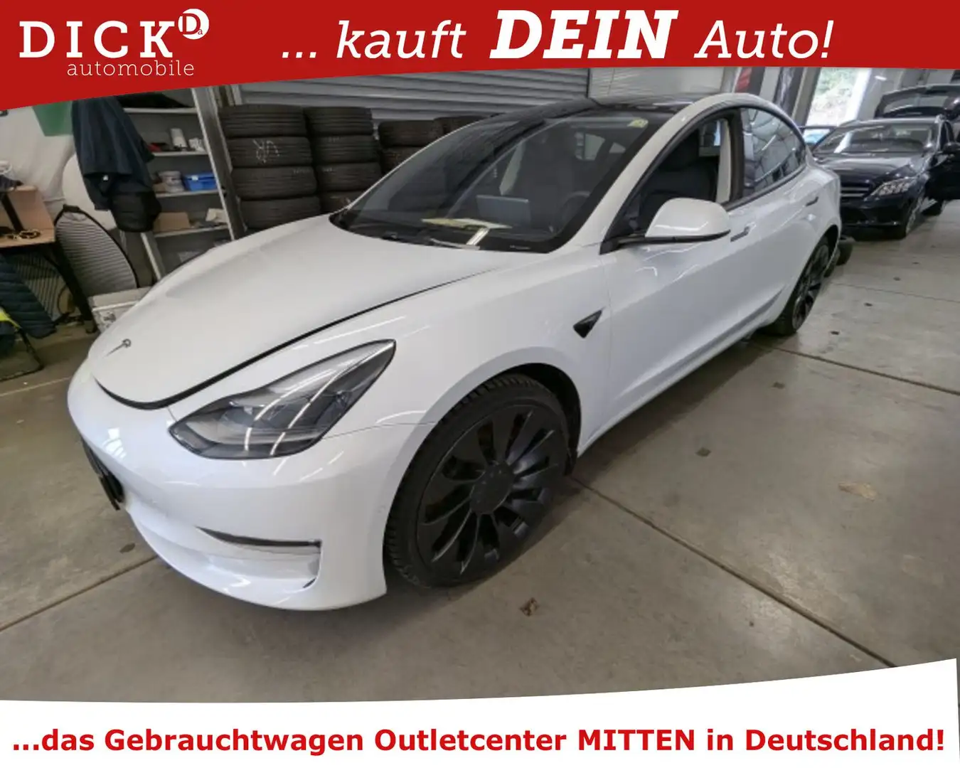 Tesla Model 3 Performance Langst AWD Dual Motor 377kW Weiß - 1