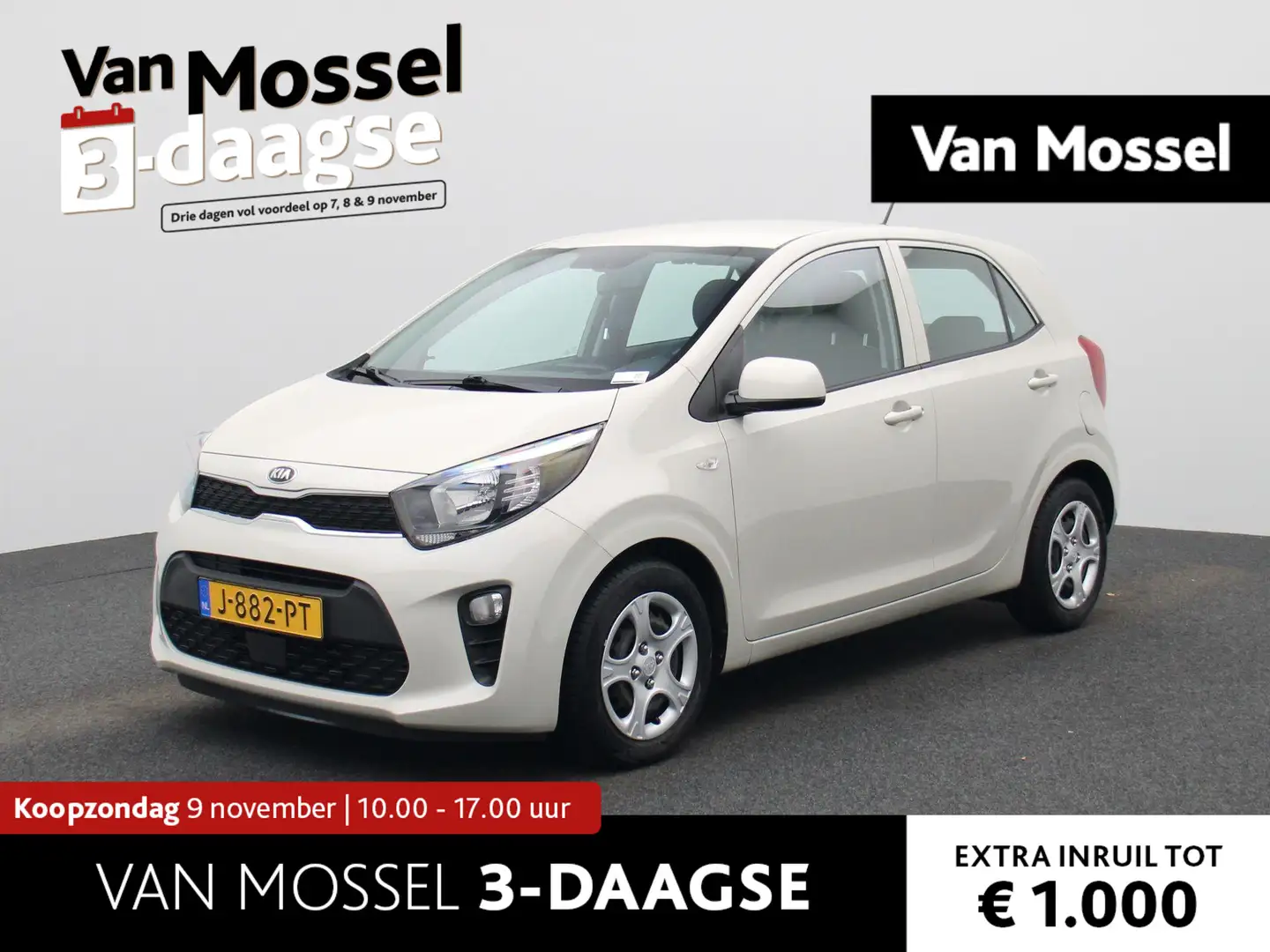 Kia Picanto 1.0 DPi ComfortLine | Airco | Cruise | DAB | Slech Bruin - 1