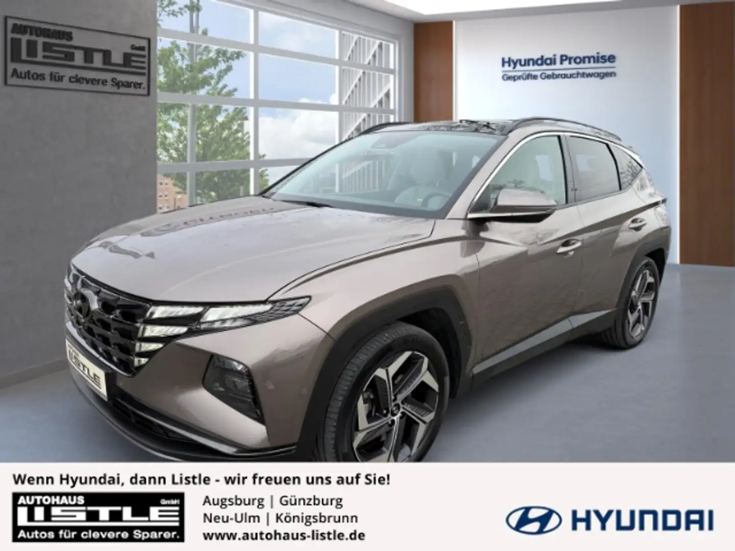 Hyundai TUCSON Prime Plug-In Hybrid 4WD +LED+LEDER+KLIMA+UVM+ Braun - 1