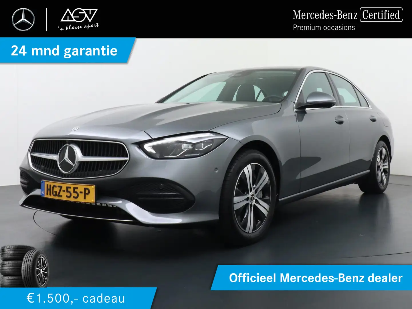 Mercedes-Benz C 300 e Business Line Limited | Trekhaak Wegklapbaar | 3 Gris - 1