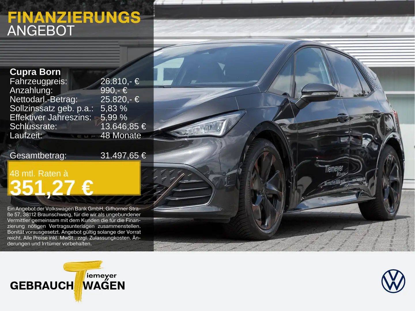 CUPRA Born 360 ALLWETTER LM19 PRIVACY SITZHZ Grigio - 1