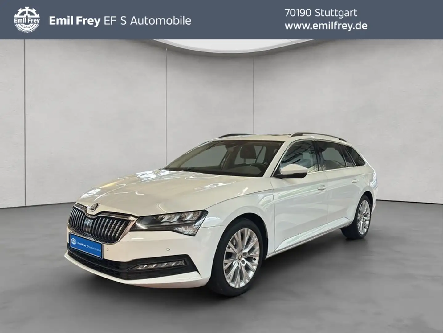 Skoda Superb Combi 2.0 TDI DSG Ambition Weiß - 1