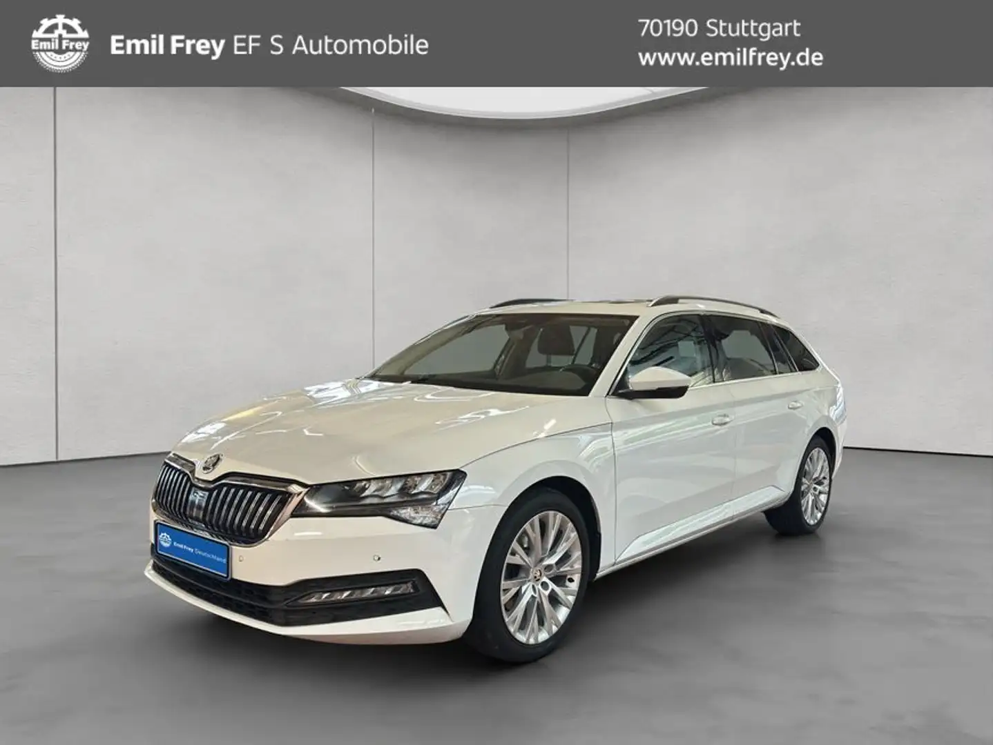 Skoda Superb Combi 2.0 TDI DSG Ambition Blanc - 1