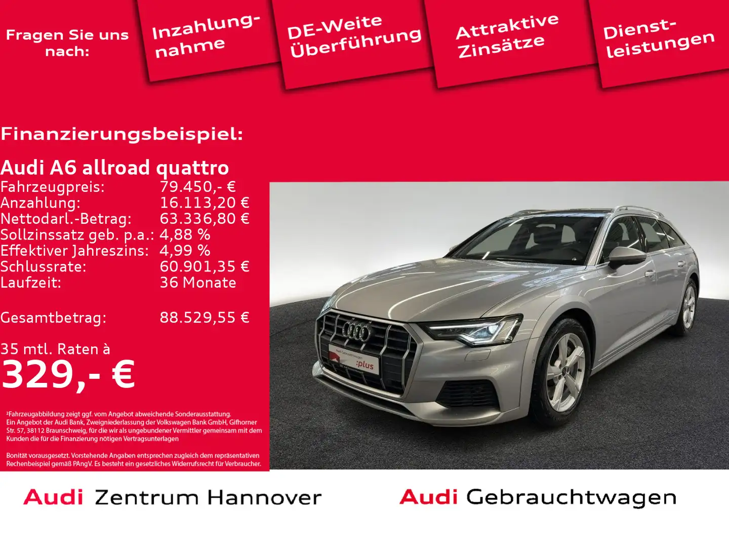 Audi A6 allroad A6 allroad 55 TDI quattro Standh. Pano B&O AHK Silber - 1