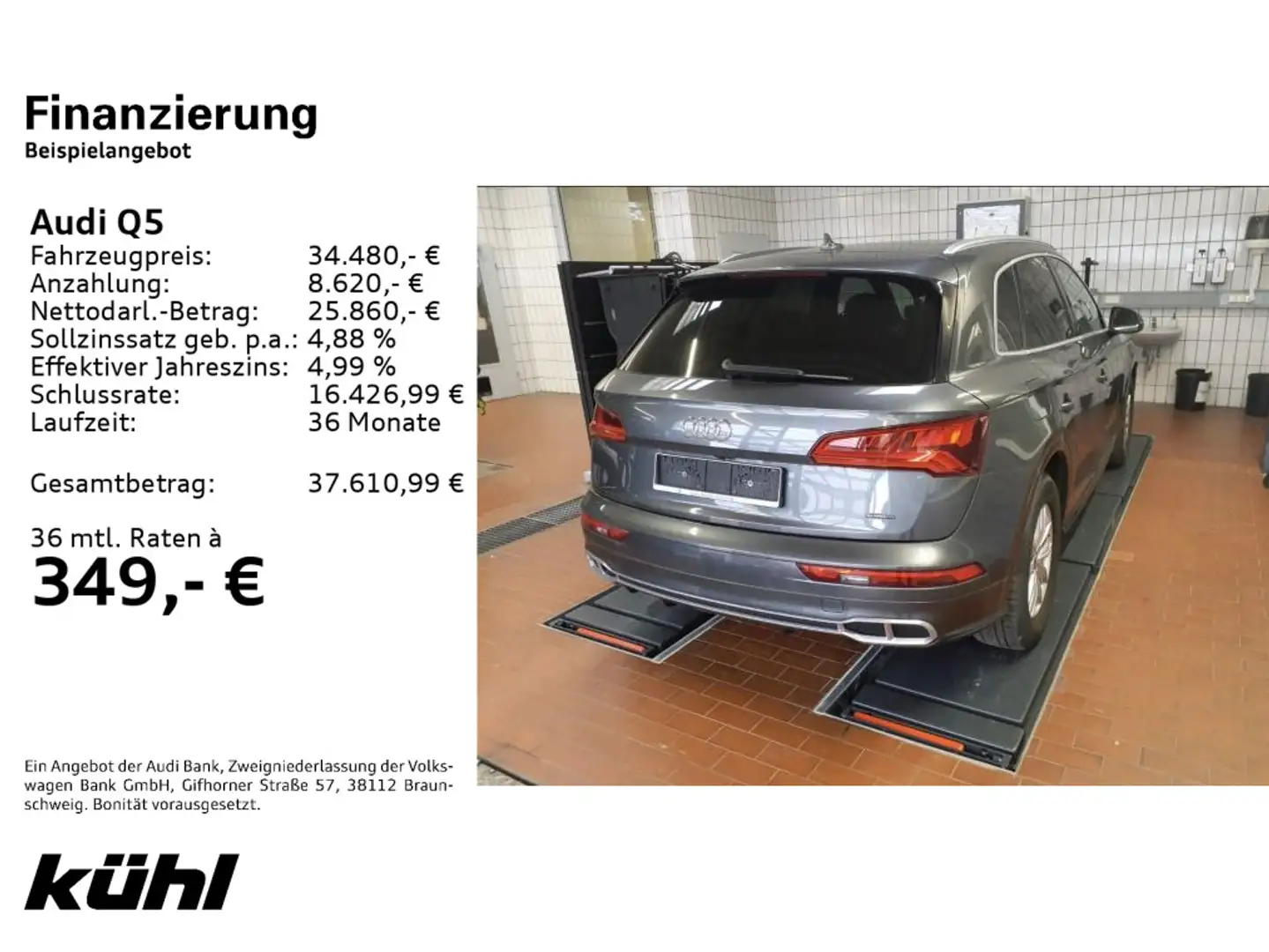 Audi Q5 50 TFSI e Q Tip. Sport LED/Luft/ACC/360°/Navi Grau - 2