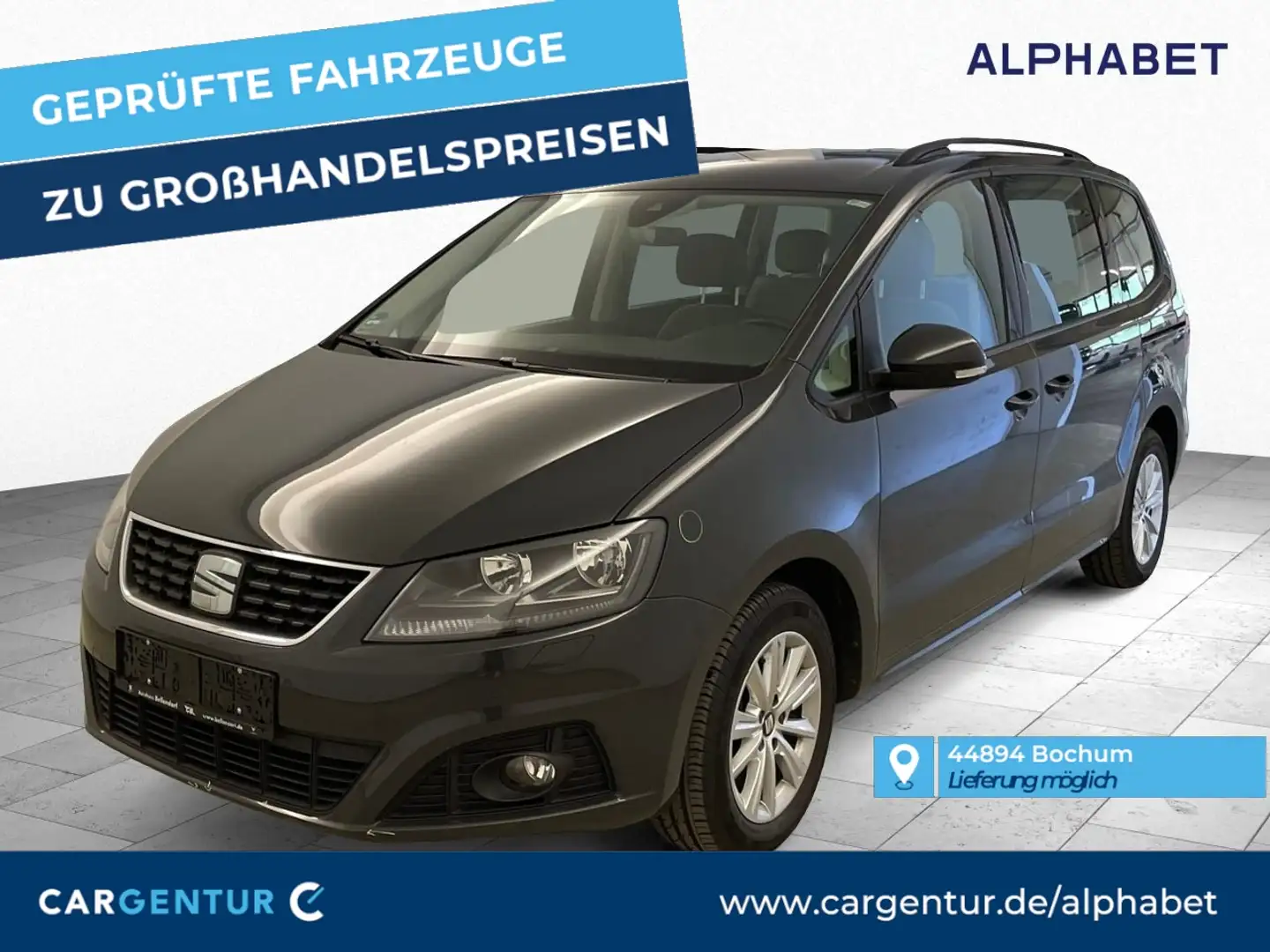 SEAT Alhambra 2.0 TDI Style 7-Sitze 7Sitz Navi Gris - 1