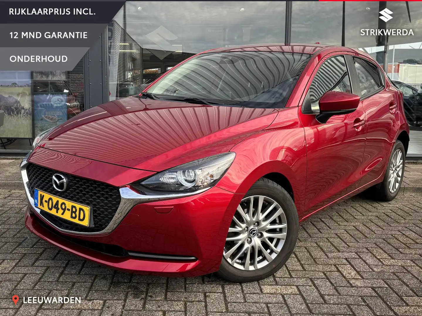 Mazda 2 1.5 Skyactiv-G Style Selected Navi/Carplay/Airco Rood - 1