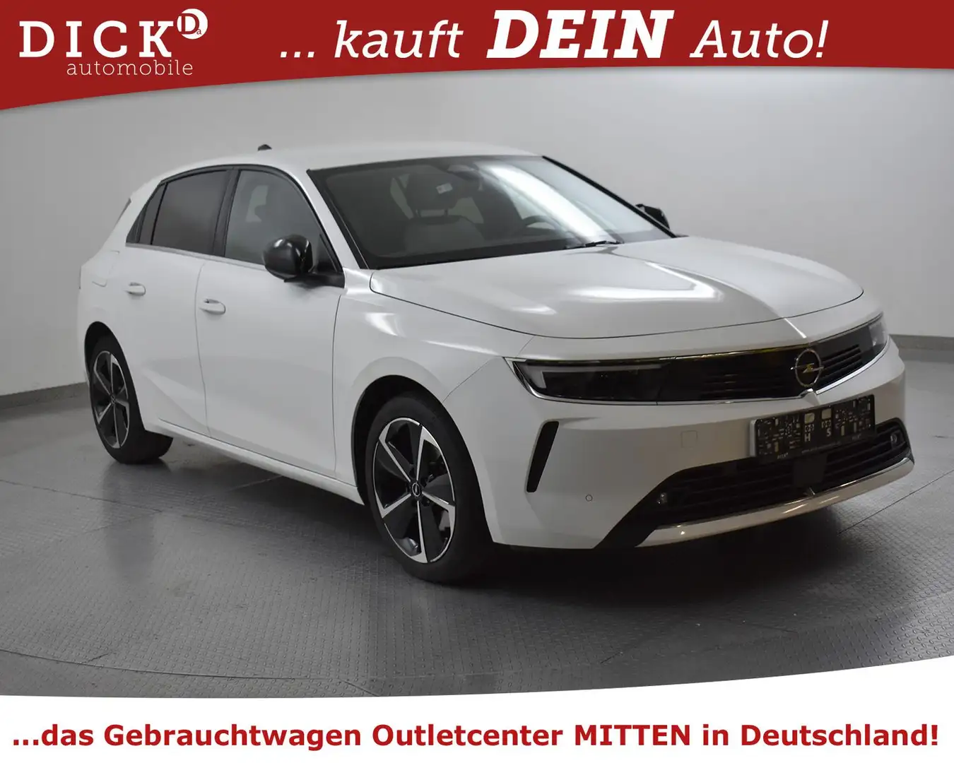 Opel Astra 1.5d Aut Busi Elegan NAV+VIRTU+KAM+LED+ACC Weiß - 1