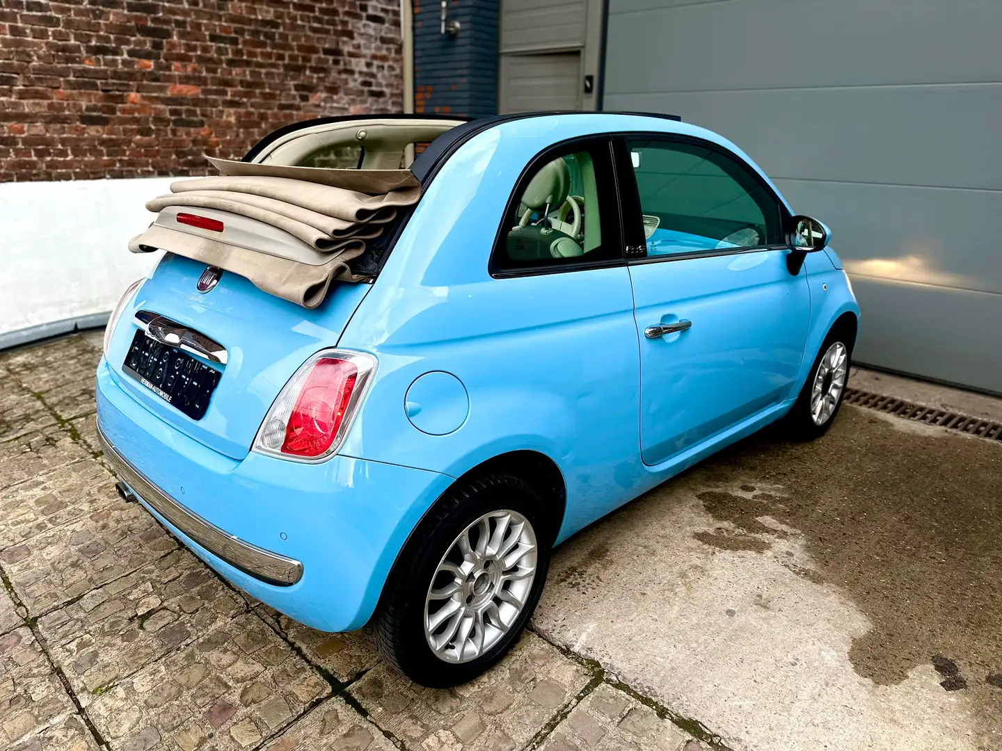 Fiat 500C 500C 0.9 T TwinAir Lounge Stop Bleu - 2