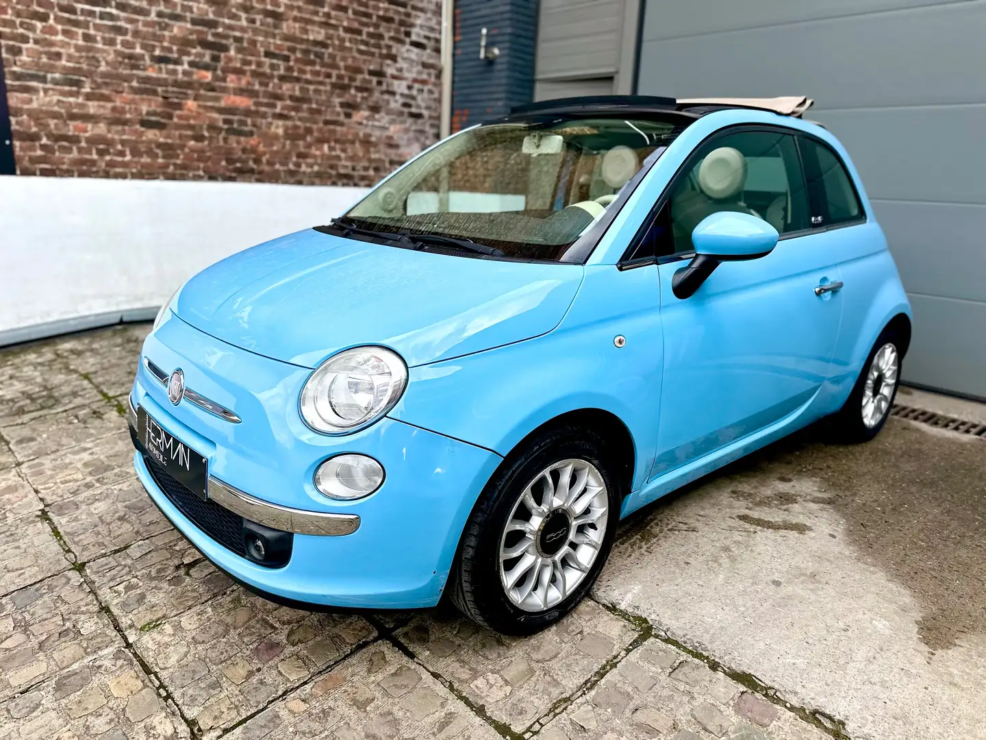 Fiat 500C 500C 0.9 T TwinAir Lounge Stop Bleu - 1