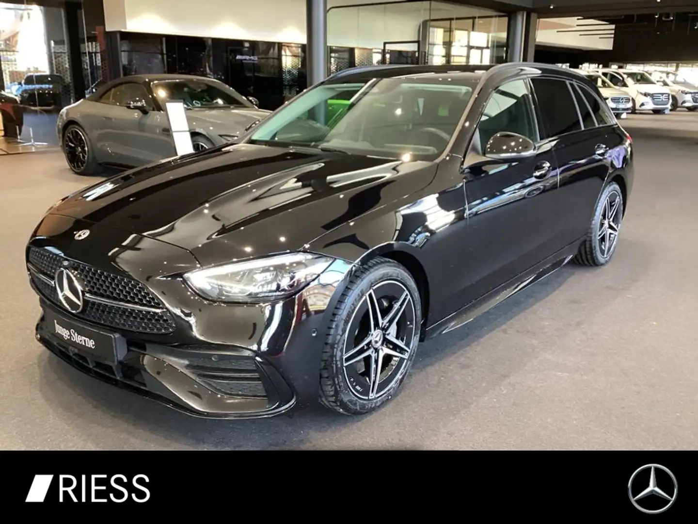 Mercedes-Benz C 220 d T AMG PANO MEMORY RFK NIGHT WINTER CARPL Schwarz - 1