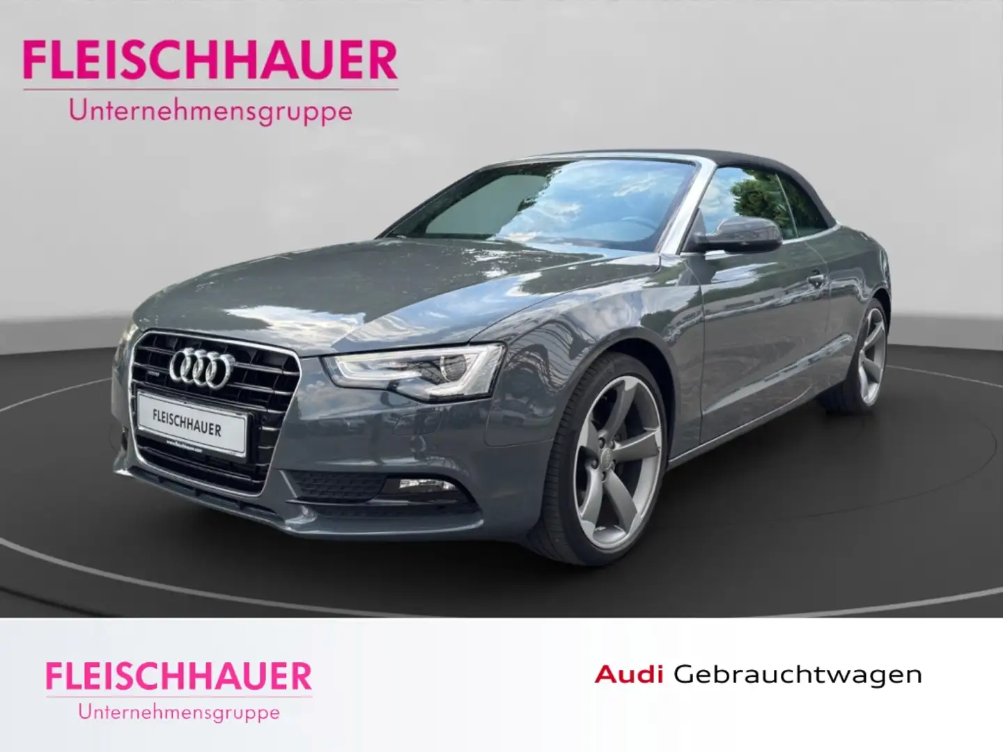 Audi A5 quattro Cabriolet 3.0 TDI  AHK Navi Leder Soundsys Grigio - 1
