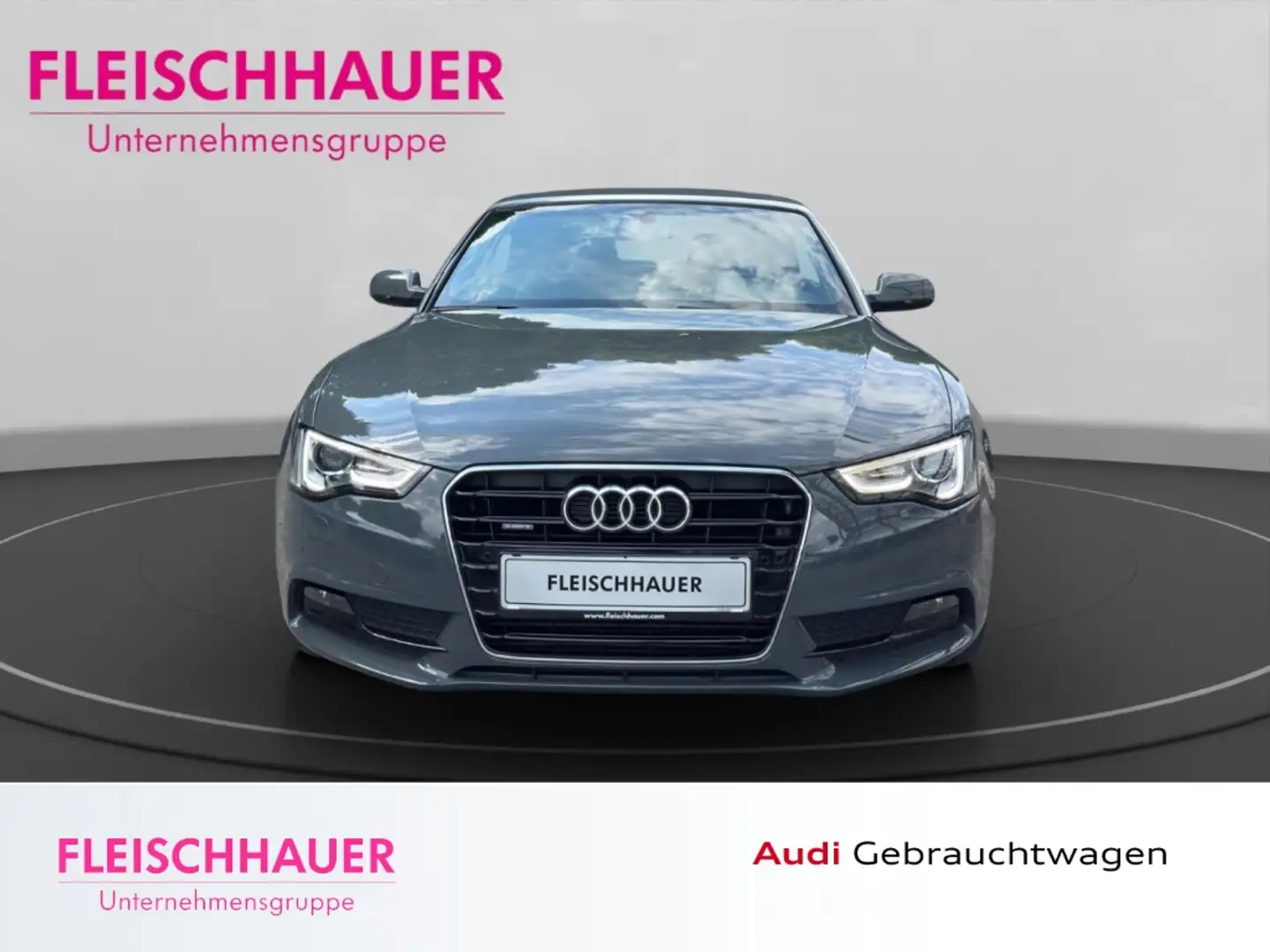 Audi A5 quattro Cabriolet 3.0 TDI  AHK Navi Leder Soundsys Grigio - 2