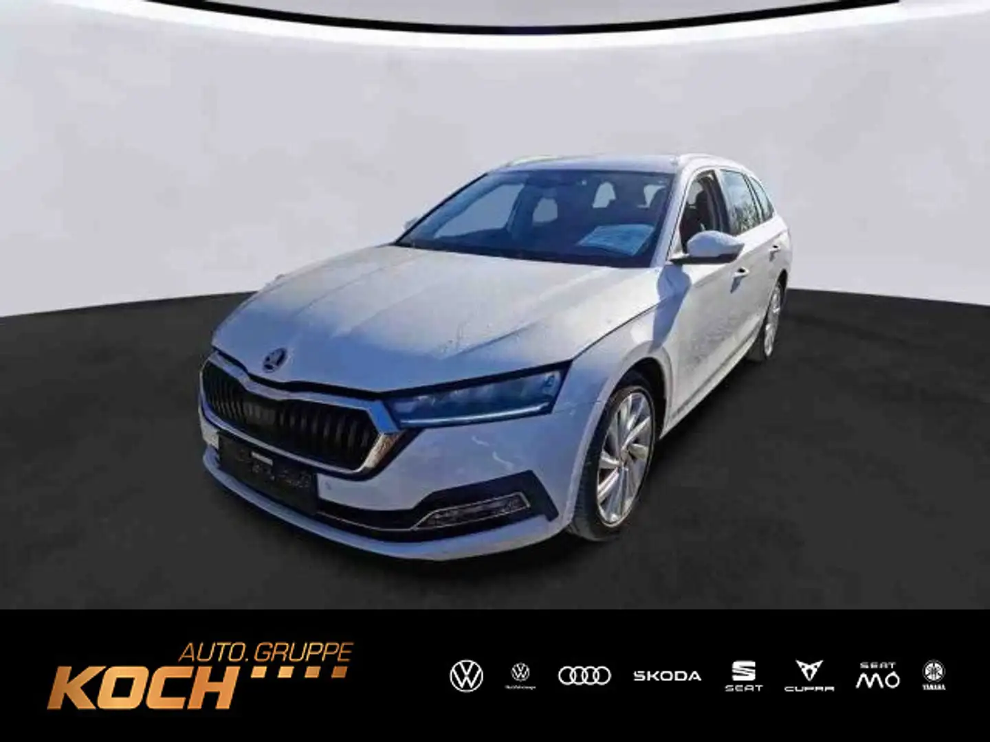 Skoda Octavia Combi 2.0TDI Style DSG Leder  AHK Navi L Wit - 1