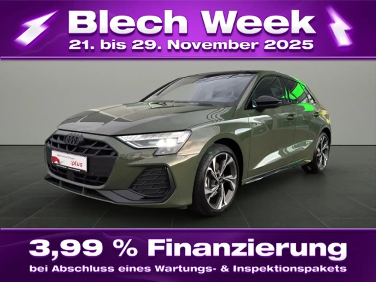 Audi A3 Sportback S line S 35 TFSI 110(150) kW(PS) S tron Grün - 1