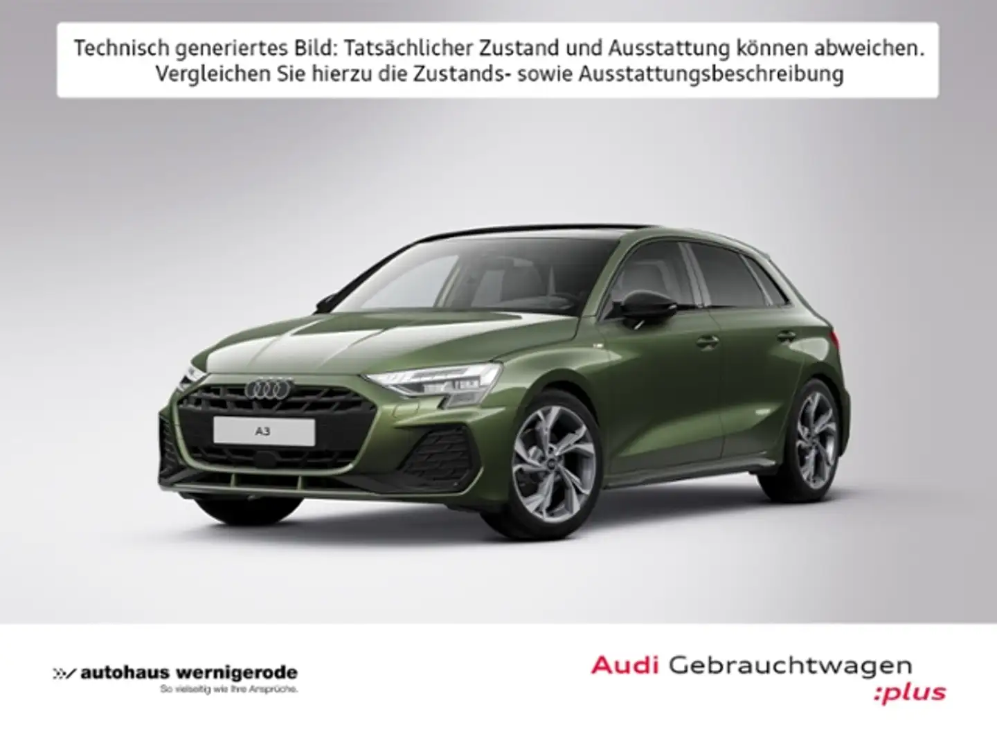 Audi A3 Sportback S line S 35 TFSI 110(150) kW(PS) S tron Grün - 1