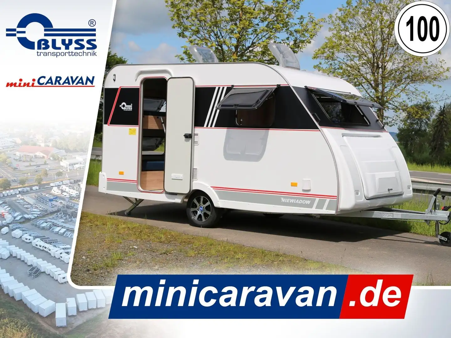 Niewiadow Wohnwagen Anhänger 395x205x182cm 1000kg zGG - 1