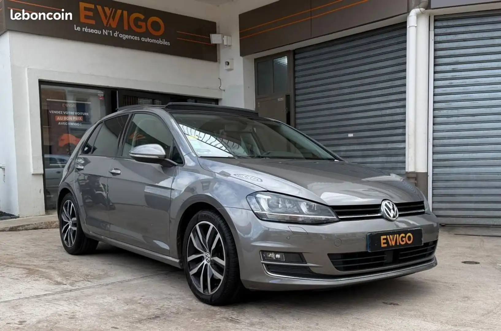 Volkswagen Golf VII 2.0 TDI 150 BLUEMOTION CARAT EXCLUSIVE DSG6 + CAMÉRA SIÈGES AV ÉLECTRIQUES-... Gris - 1