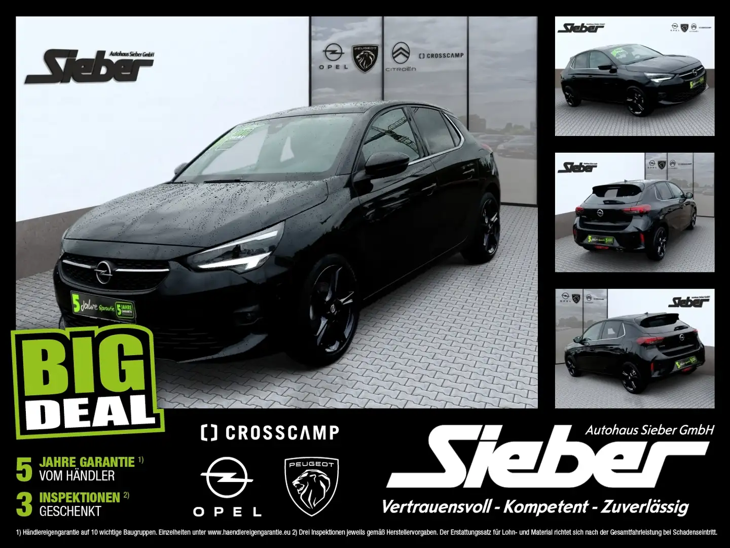 Opel Corsa F 1.2 Turbo Ultimate KAMERA*NAVI*SITZHZG Zwart - 1