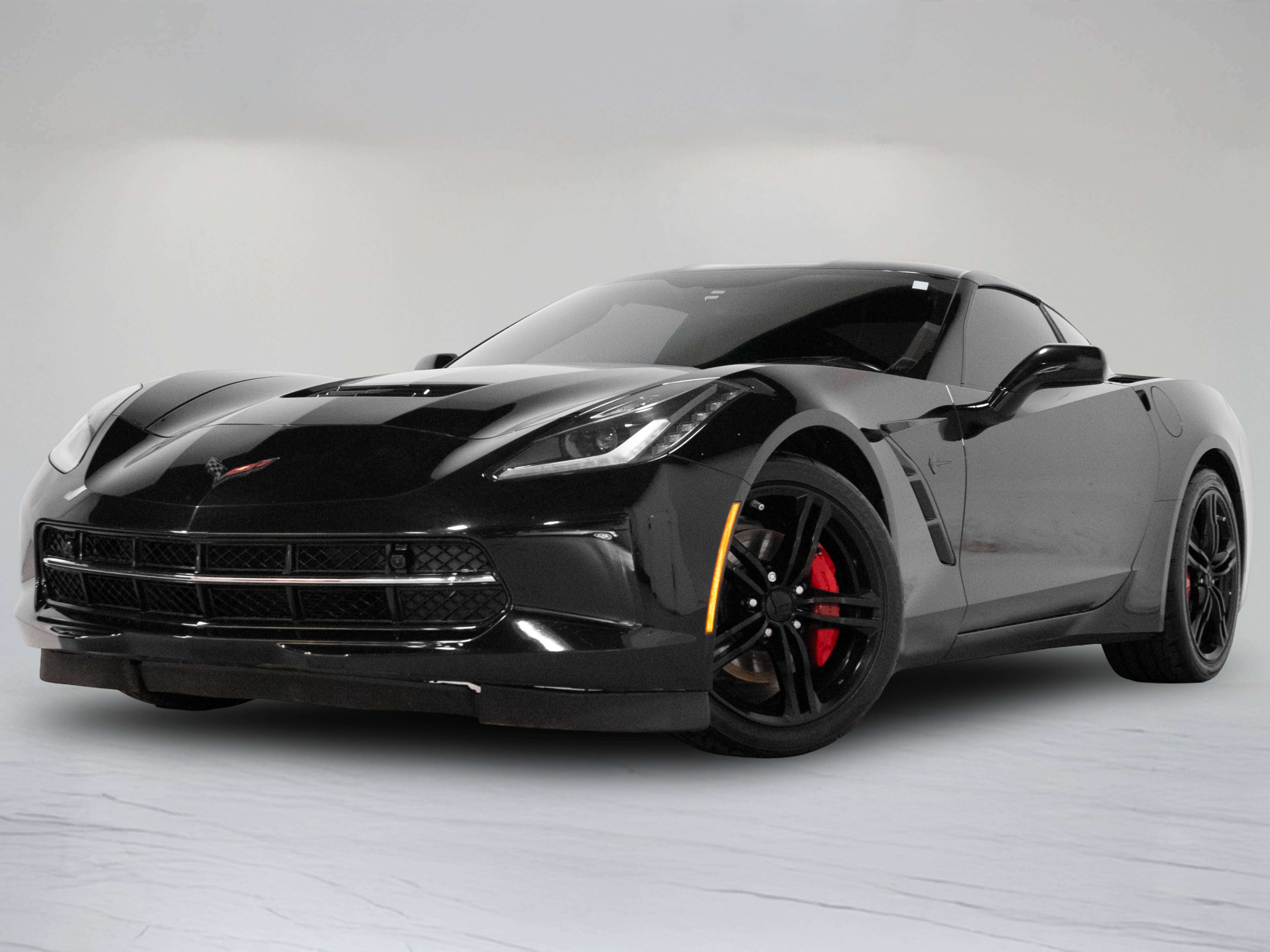 Black 2016 Chevrolet Corvette Coupe Rear-Wheel Drive 7-Speed Manual