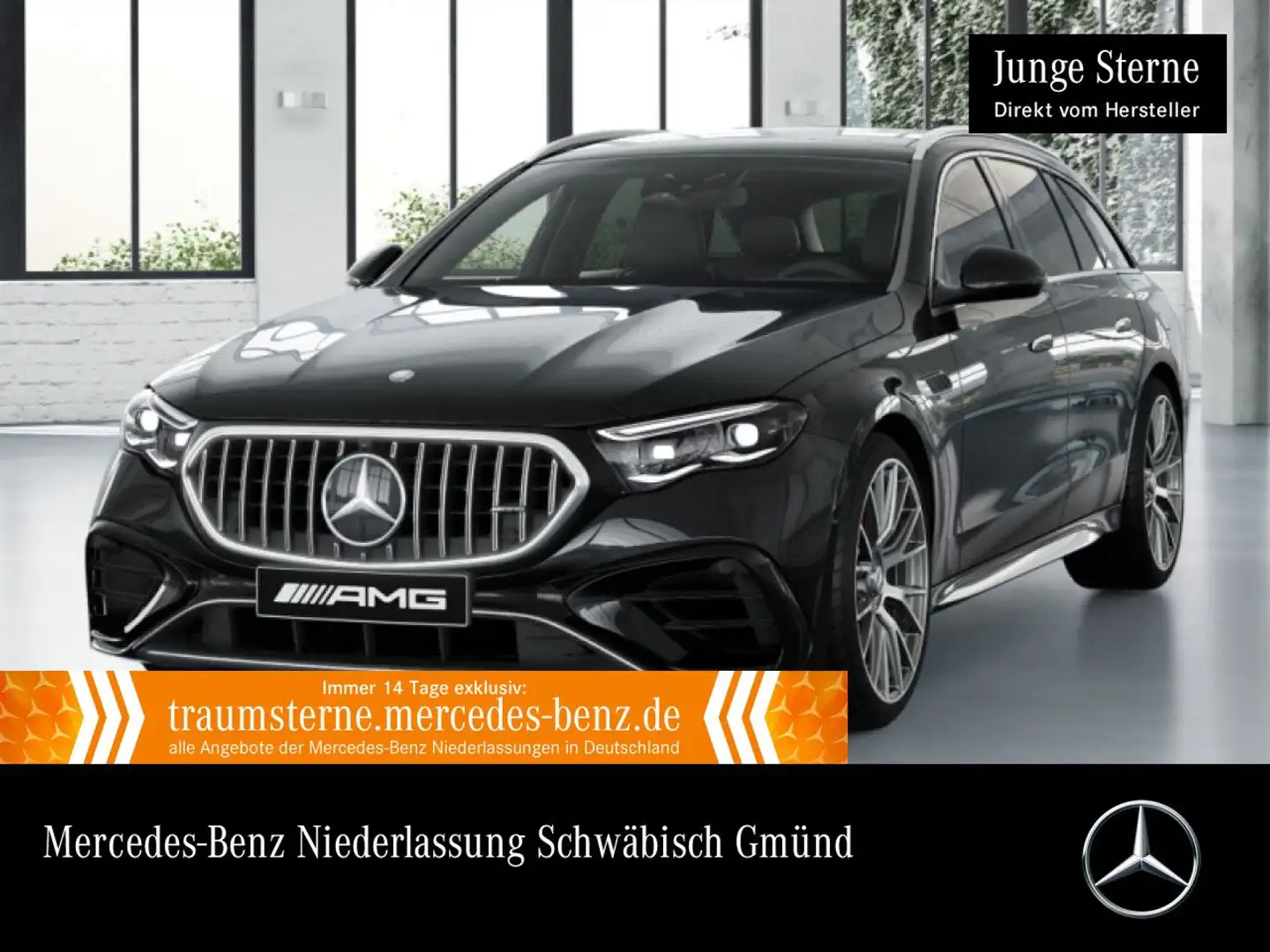 Mercedes-Benz E 53 AMG T 4M Hybrid Fahrass 360° Pano Burmester Noir - 1